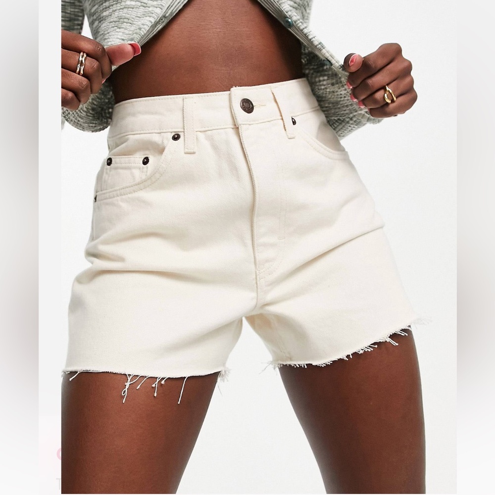 Topshop A-Line Denim Shorts